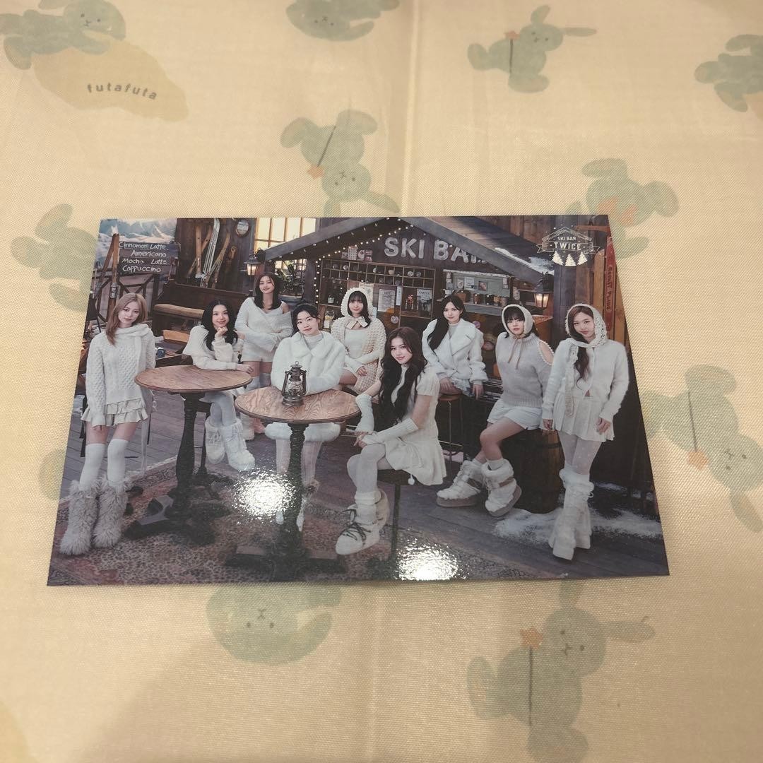 TWICE JYP POP UP STORE 2024 SKI BAR POSTCARD JAPAN OFFICIAL PHOTOCARD MERCH PAD