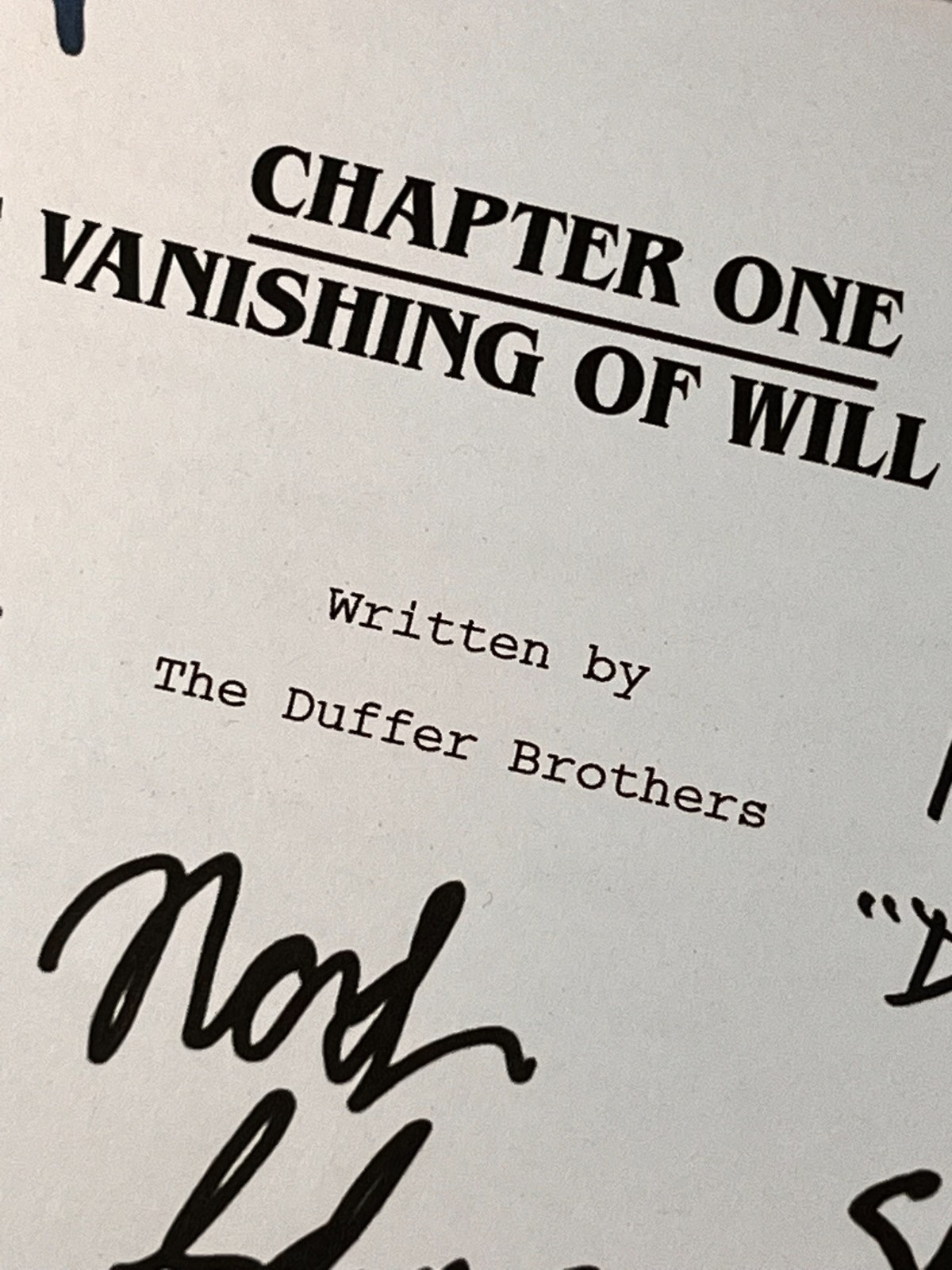 Stranger Things Pilot & Series Finale Scripts Signed- Autograph Reprints