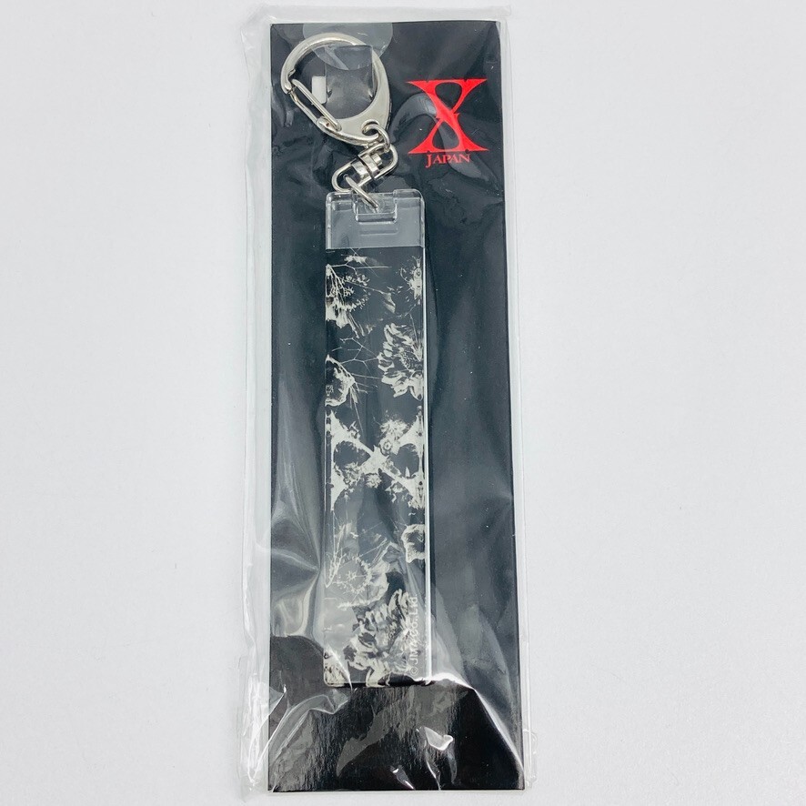 X JAPAN White Acrylic Plate Keychain yoshiki hide Spread Beaver yoshikitty JRock