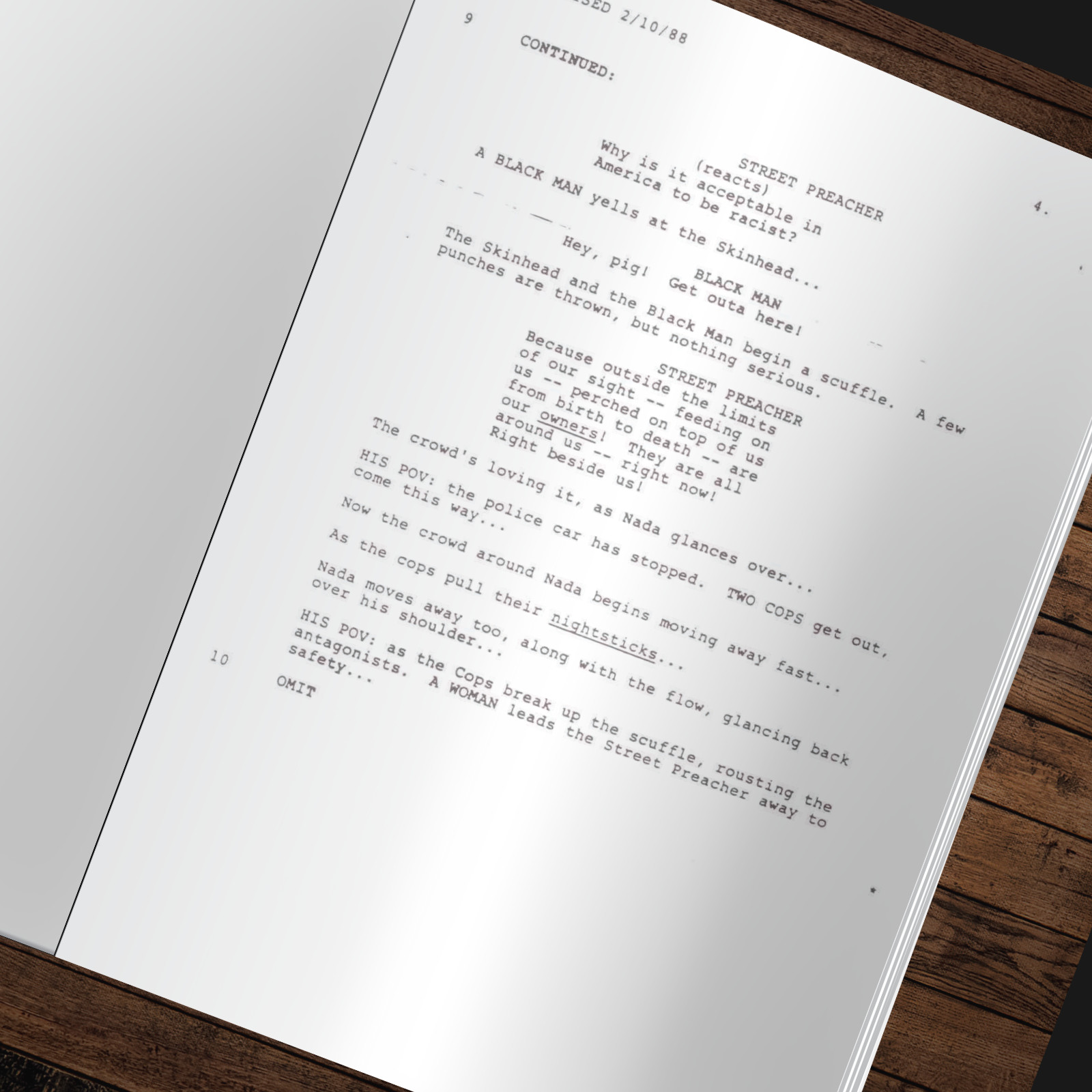 They Live Script Autograph, Signed, Reprints, John Carpenter, Roddy Piper