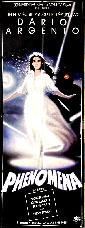 Donad Pleasance Jennifer Connely PHENOMENA Dario Argento 1985 FRENCH POSTER24x63