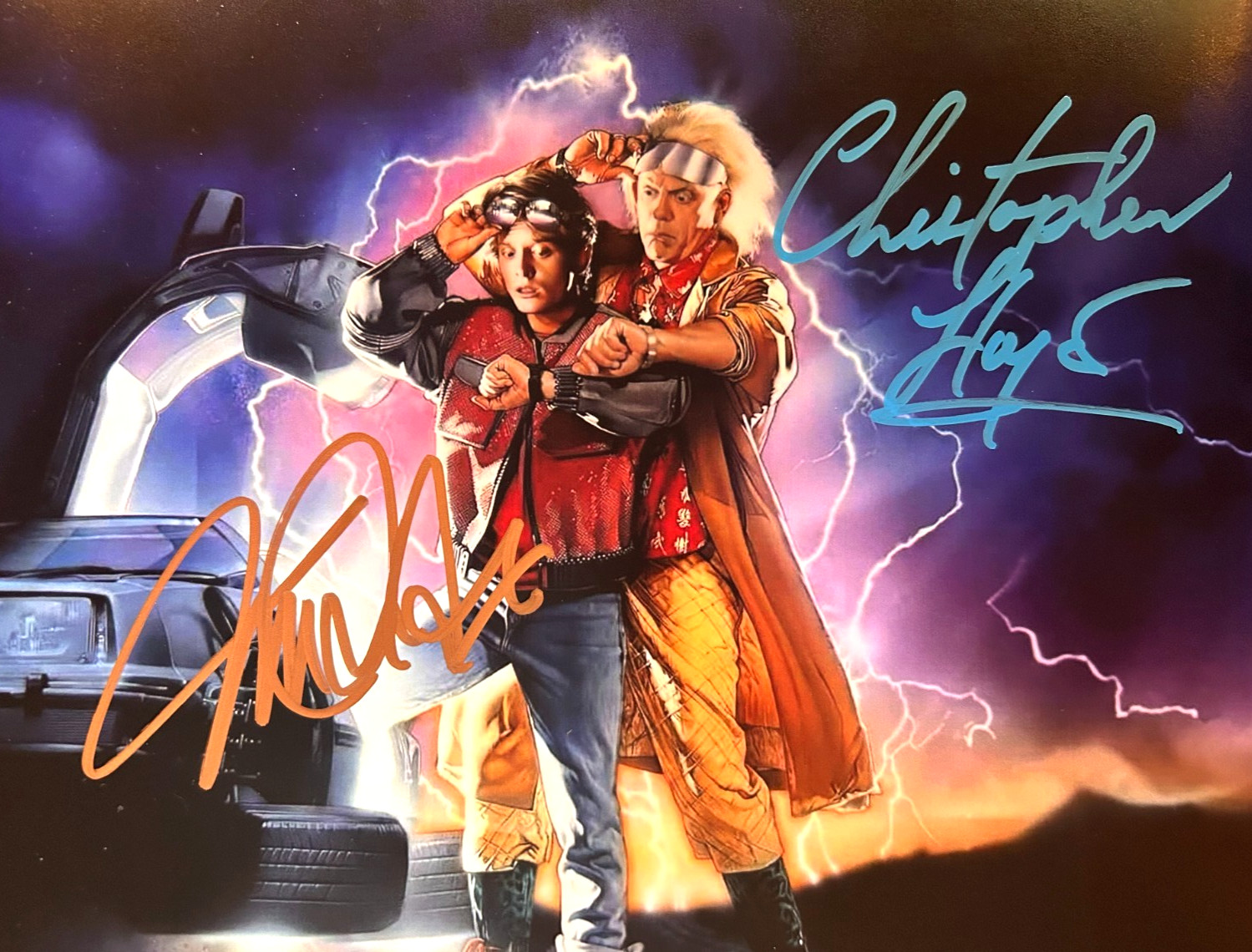 BACK TO THE FUTURE: Signed Autograph (Fox, Lloyd) 8×10″ Original Signature: COA