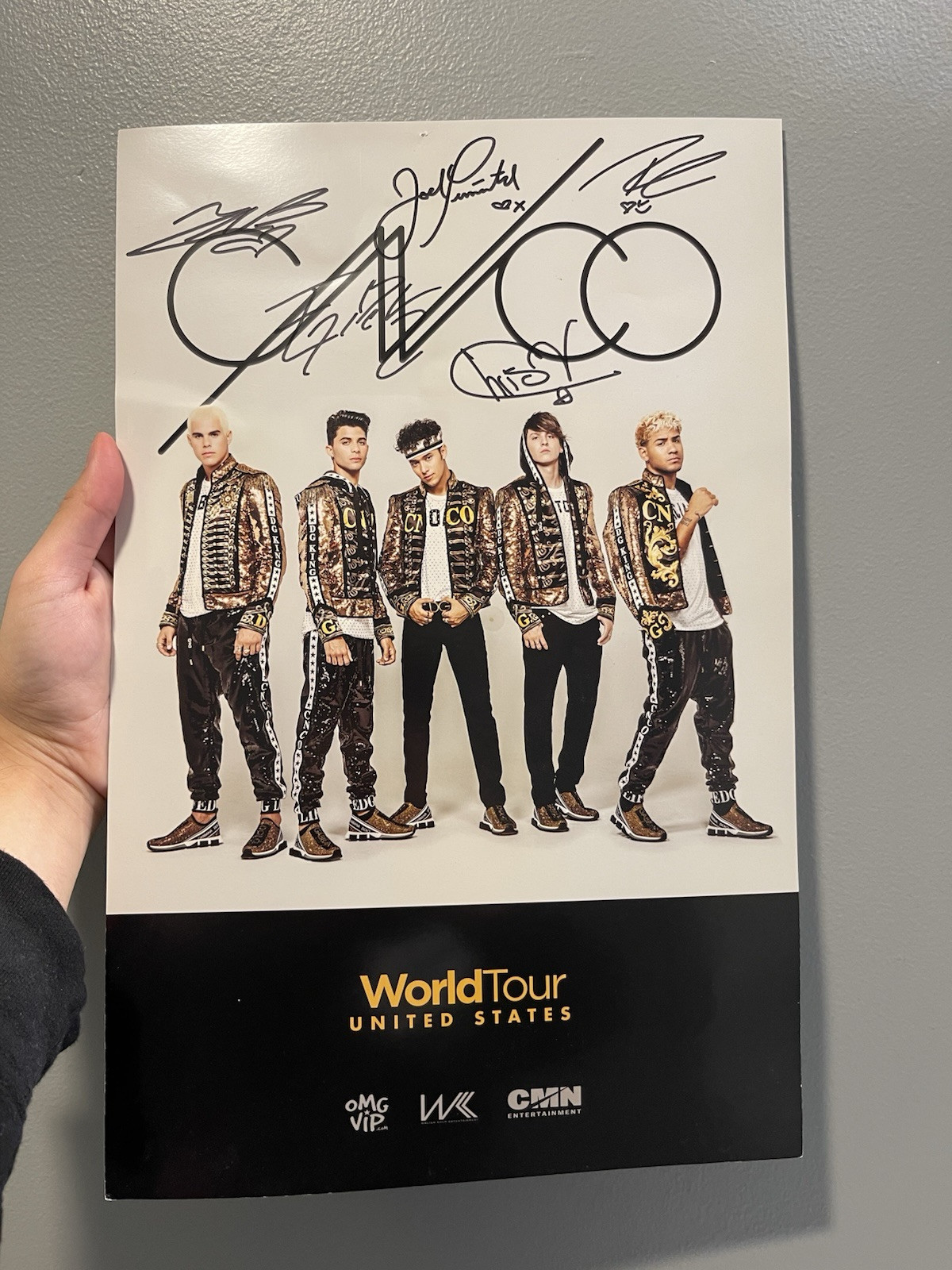 CNCO signed poster