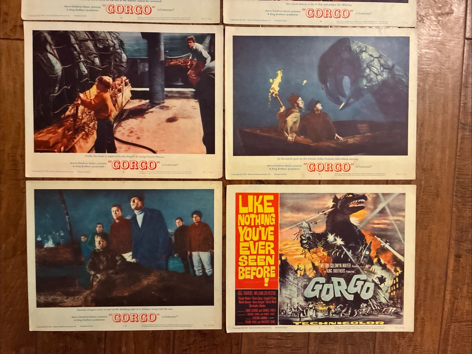 Gorgo – Original 1961 Lobby Card Set – Travers