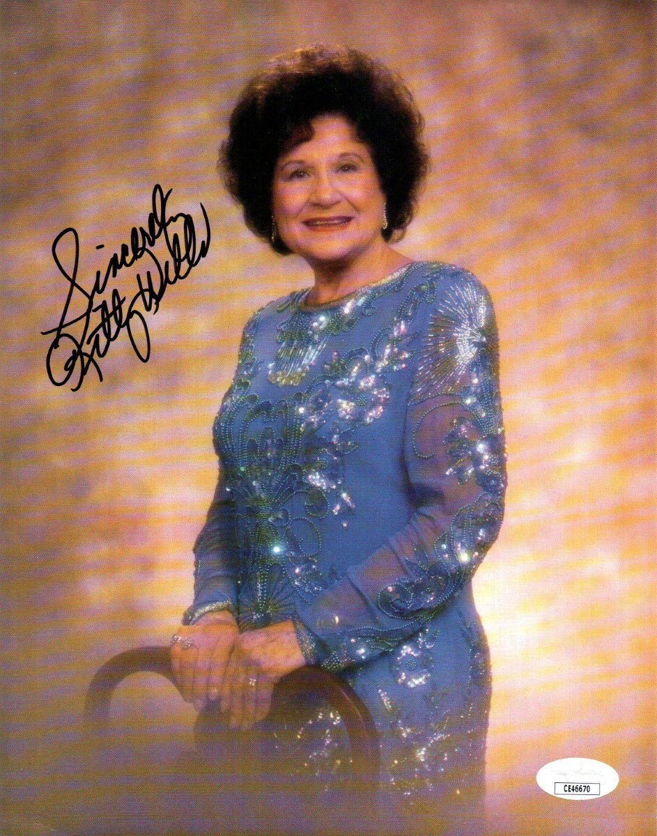 Kitty Wells Signed Autographed 8X10 Photo Country Legend JSA CE46670