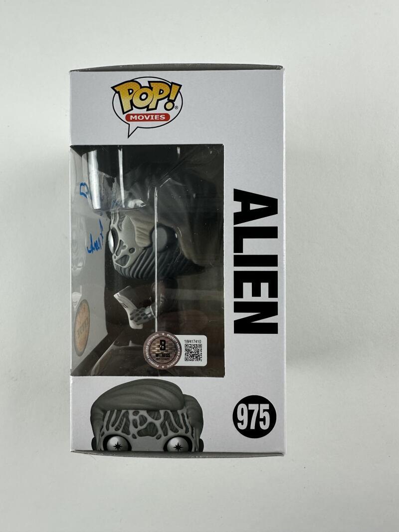 KEITH DAVID SIGNED ALIEN CHASE FUNKO POP VINYL 975 THEY LIVE AUTOGRAPH BAS 410