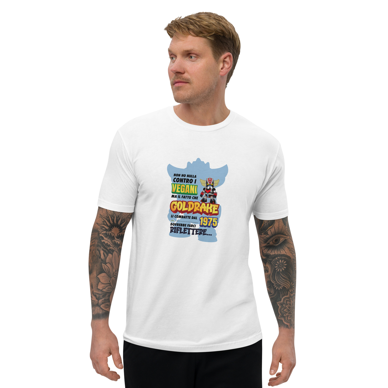 T-shirt M/C – Goldrake contro Vegani