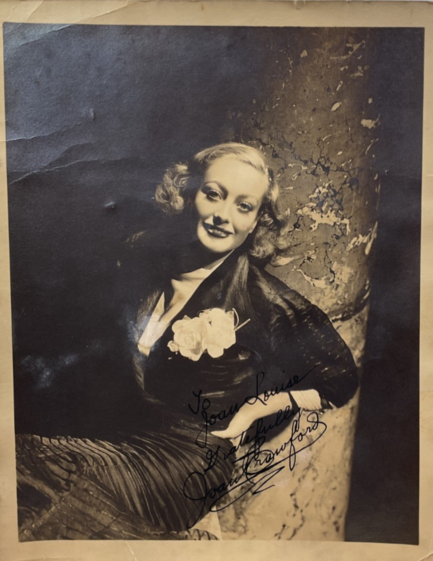Vintage MGM Joan Crawford 8×10 Silver Gelatin Photo w/ Period Ink Inscription