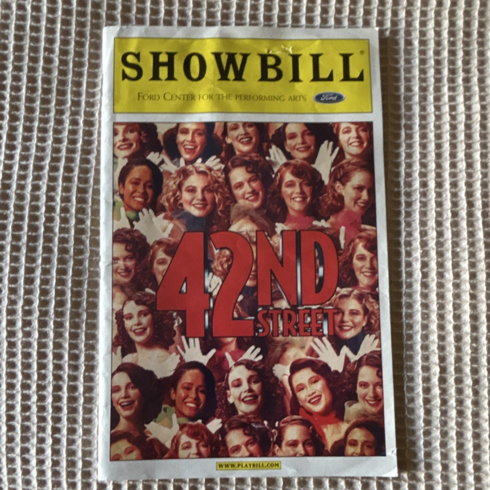 42nd Street Original Playbill Ford Center for the Performing Arts
