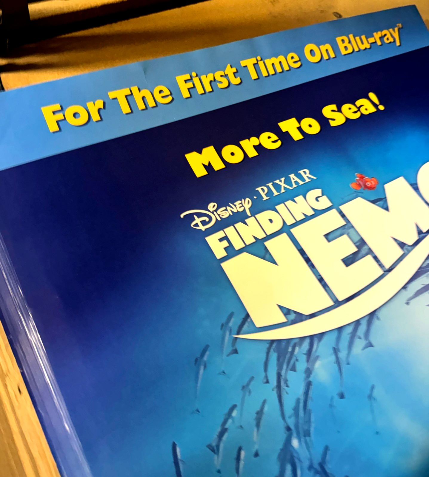 Finding Nemo – Video Store Movie Poster – NEW – Original – 27″ x 40″ – READ
