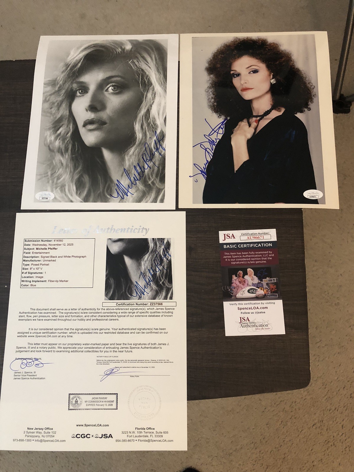 Scarface Cast Signed Items(JSA BAS)
