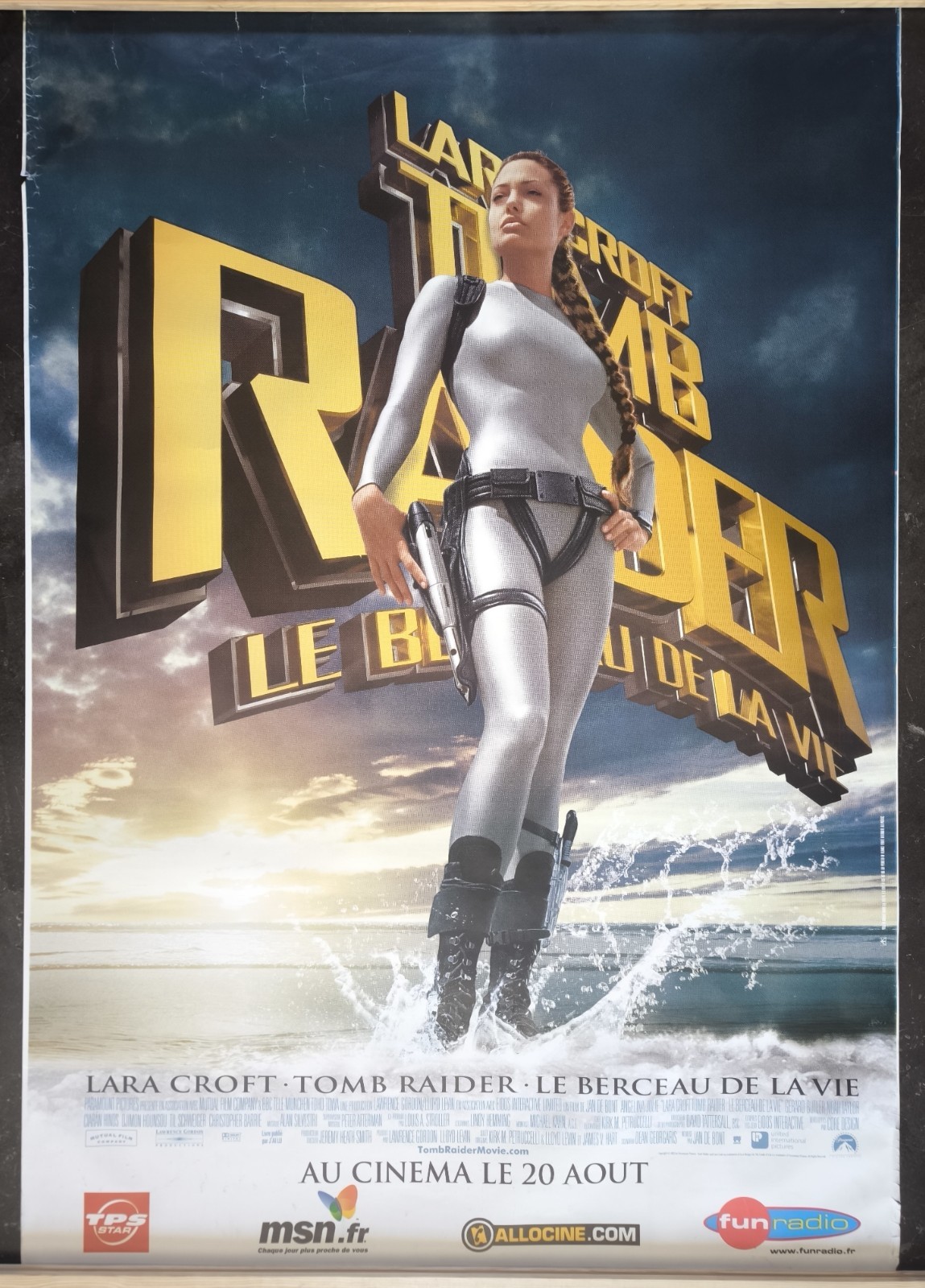 TOMB RAIDER craddle life Lara Croft Bus Shelter Rolled DS ORIGINAL movie poster
