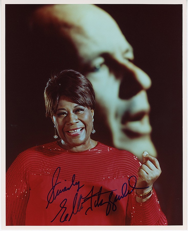 Rare -ELLA FITZGERALD- Signed/Autograph/Auto Vintage Jazz Music 8×10 Photo