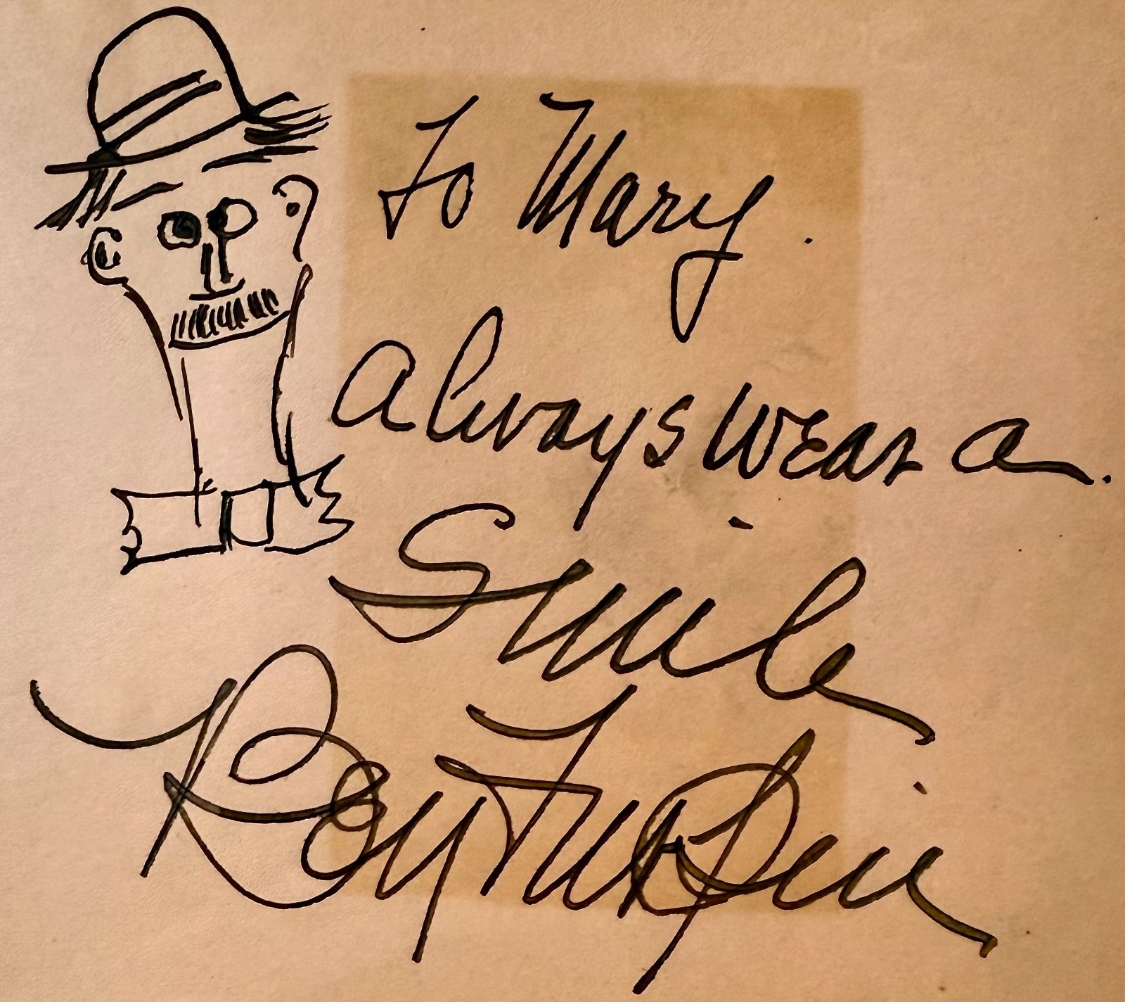BEN TURPIN Autograph Signed 4×5 ALBUM PAGE Mr. FLIP Laurel & Hardy KEYSTONE KOPS