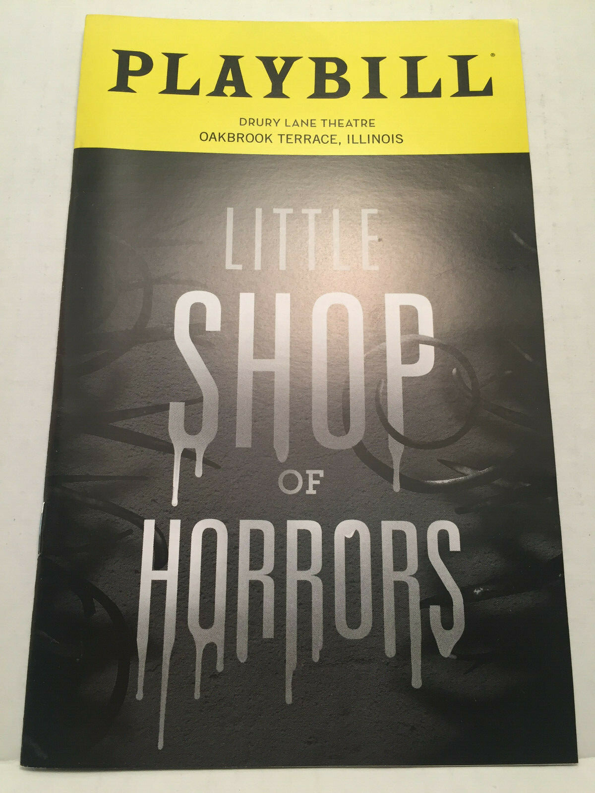 LITTLE SHOP OF HORRORS PLAYBILL BOOK OAKBROOK TERRACE,IL OCTOBER 2018