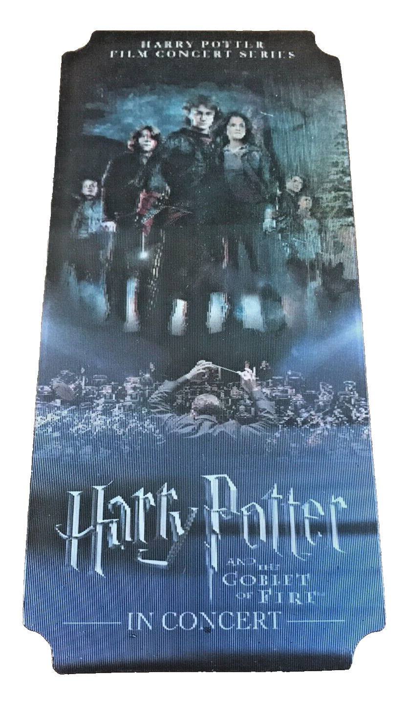 Harry Potter Film Concert Series Ticket Souvenir Laminate Cedric Diggory