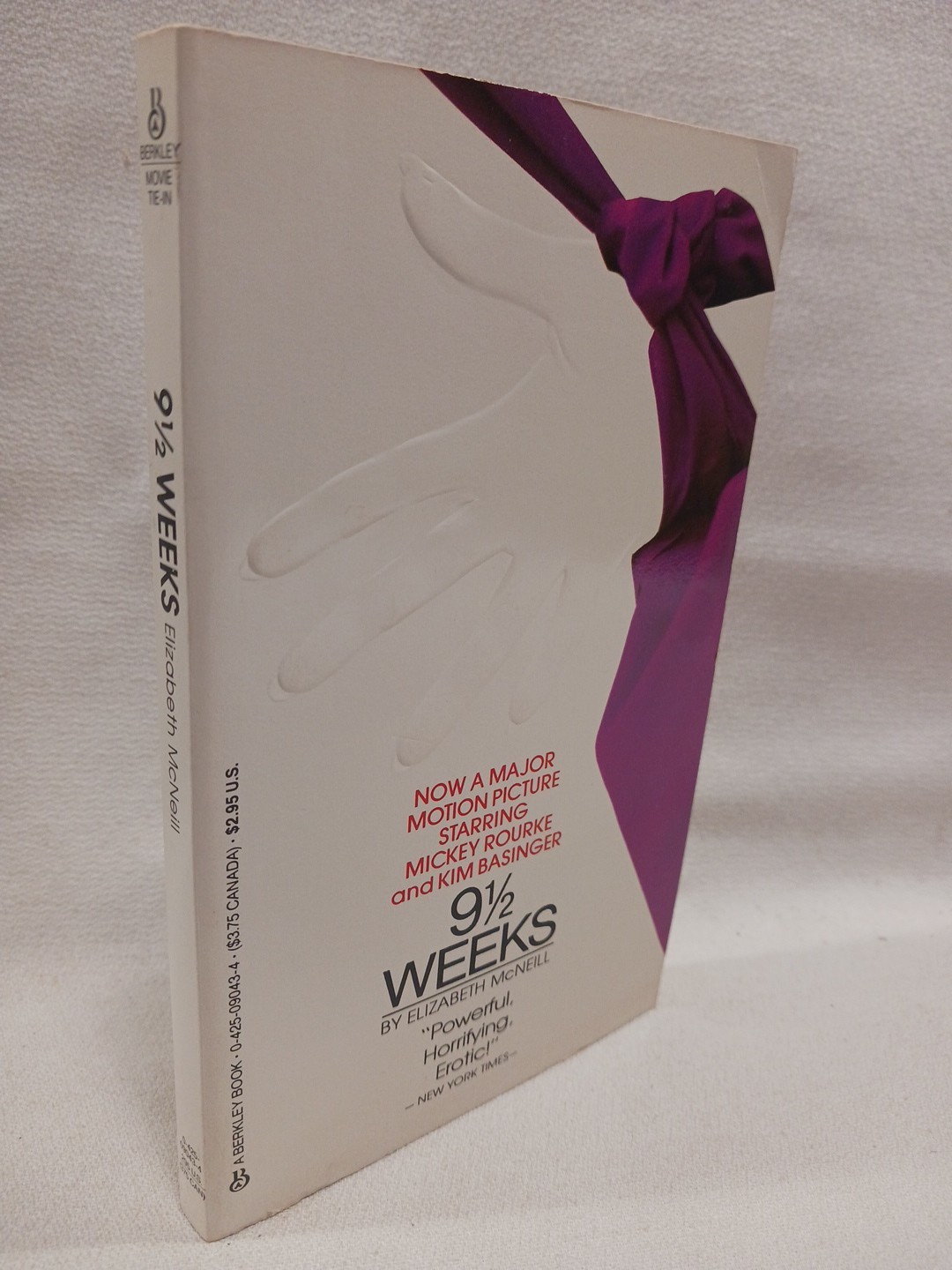 9 1/2 Weeks Elizabeth McNeill Movie Novelization Tie-In Paperbacks Romance VG++