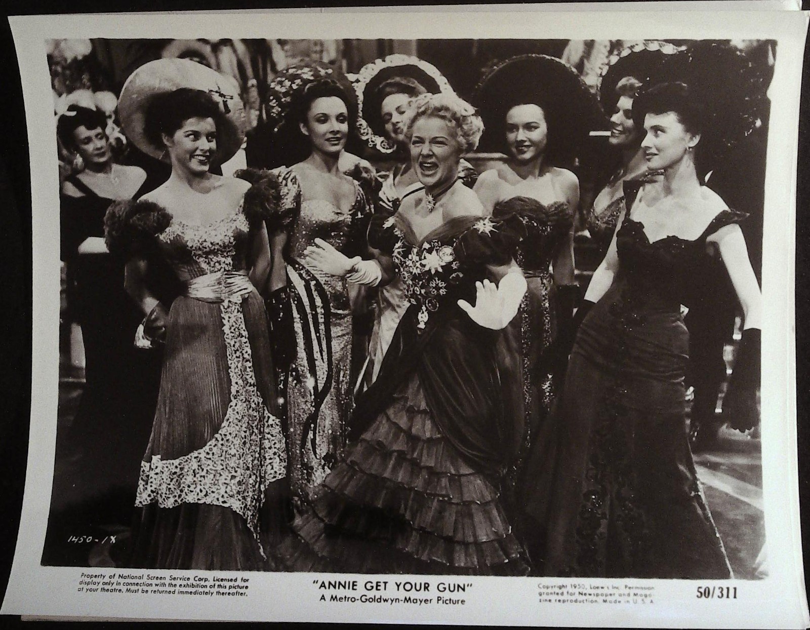 Annie Get Your Gun Lot of Four 8 x 10 Stills 1950 Betty Hutton as Annie Oakley!