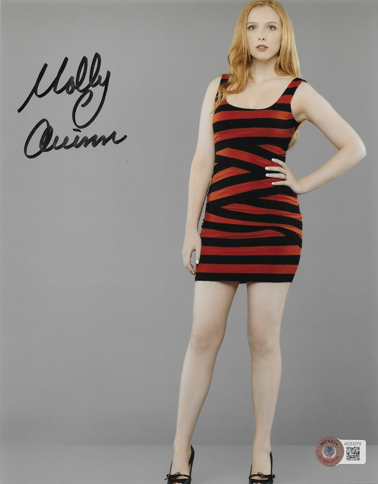 Molly C. Quinn Signed 8×10 Photo Autographed BAS Alexis Castle 75
