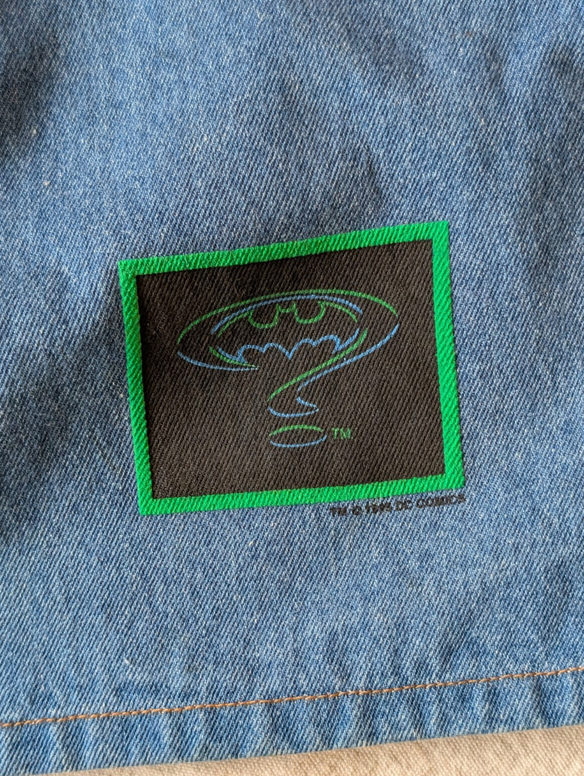 Vintage Batman Forever 1995 Deadstock Promotional Jean Shorts 26″ Waist NOS Rare