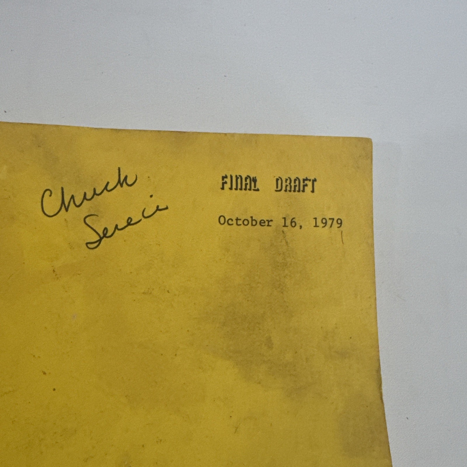 California Fever Beach Wars ‘79 Original TV Script Warner Bros Lorenzo Lamas m1