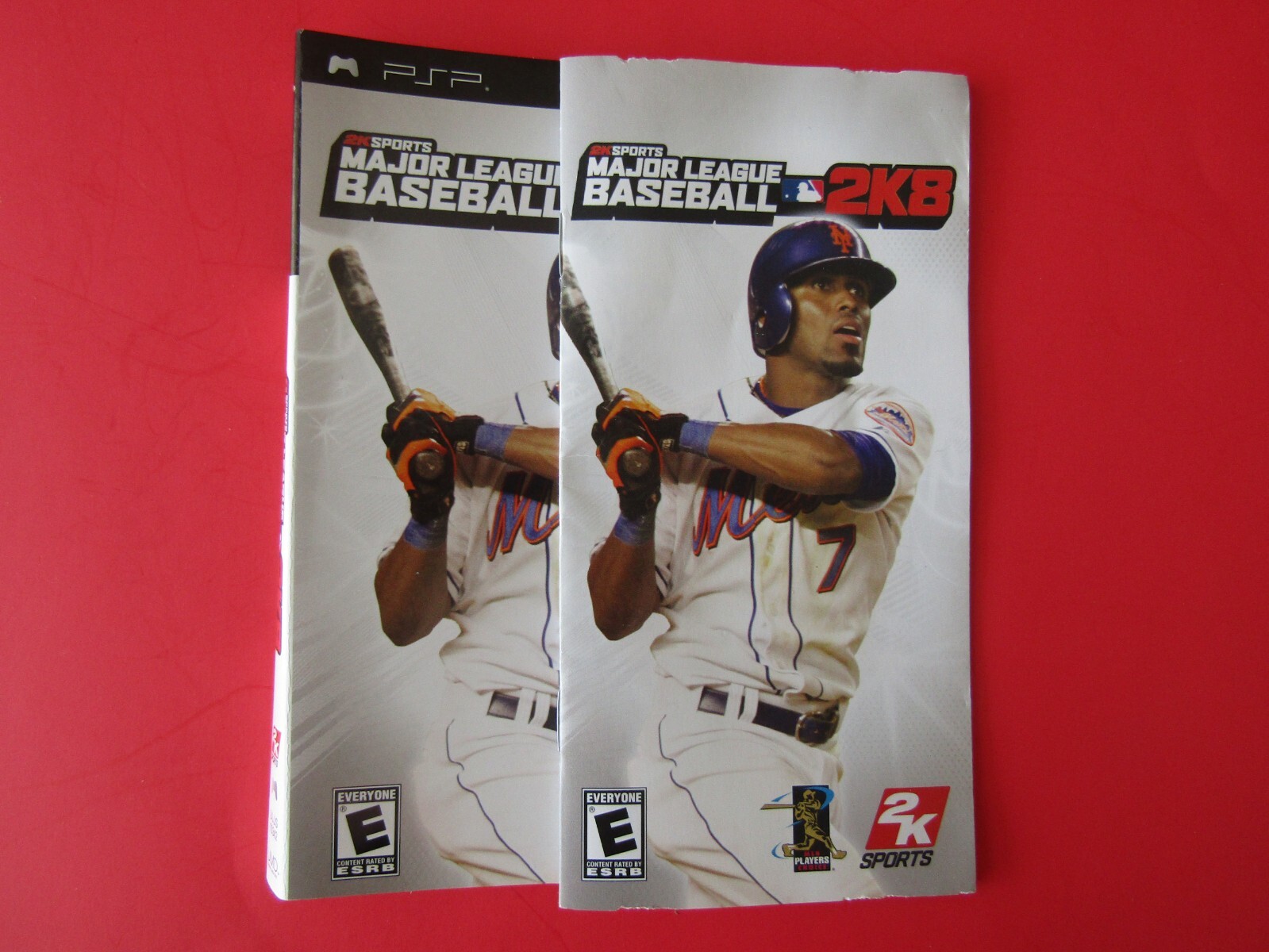 COVER ART & INSTRUCTION MANUAL ONLY PlayStation PSP Major League Baseball 2K8