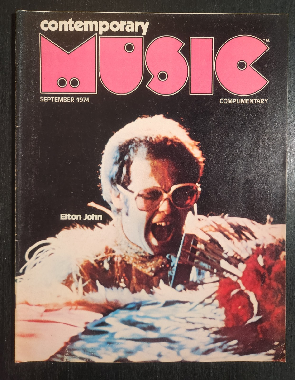 CONTEMPORARY MUSIC MAGAZINE SEPT 1974 ELTON JOHN, ISAAC HAYES, CLAPTON, RINGO VF