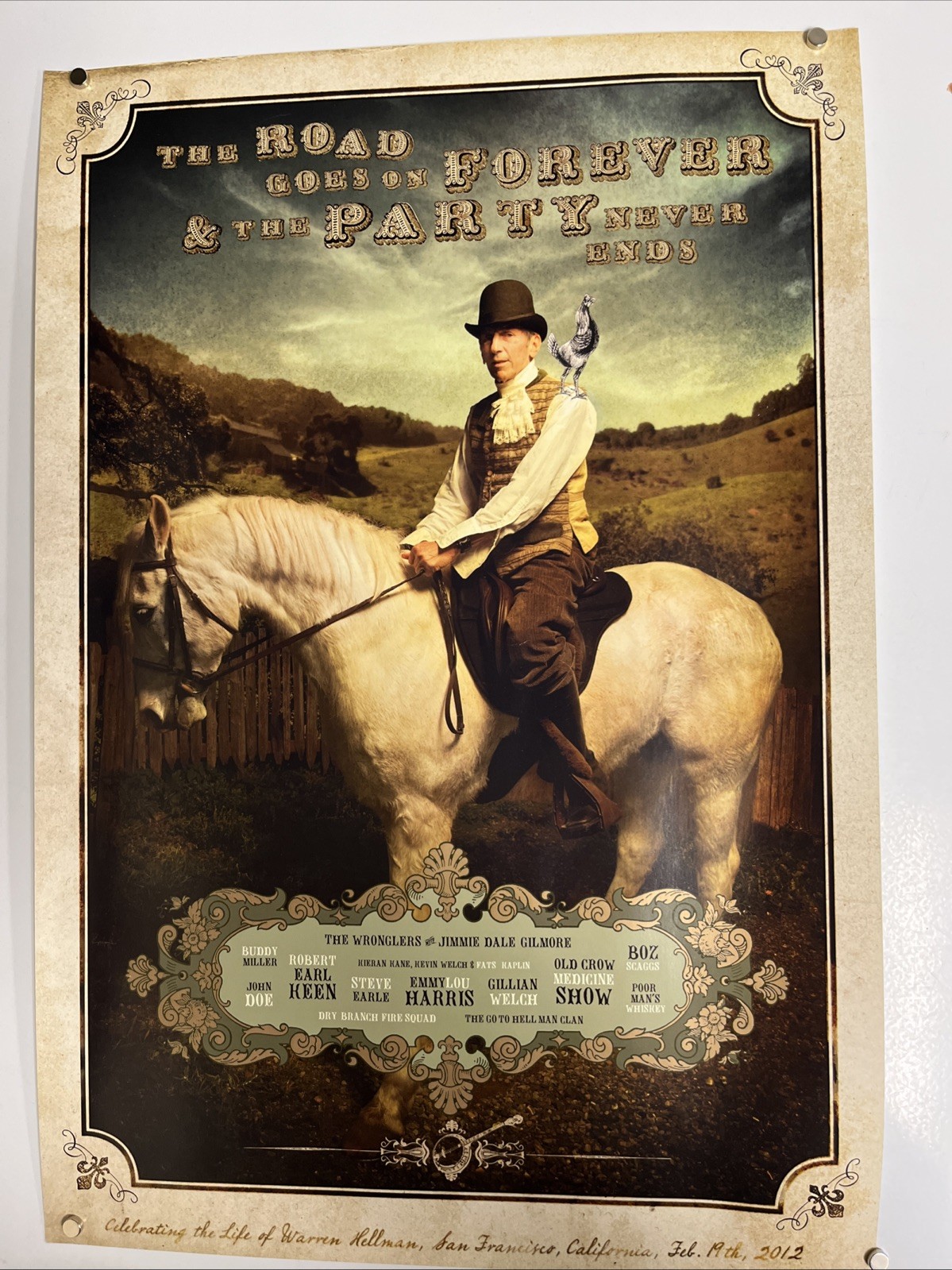 Hardly Strictly Bluegrass 2012 Warren Hellman Memorial Posters “Rare!”