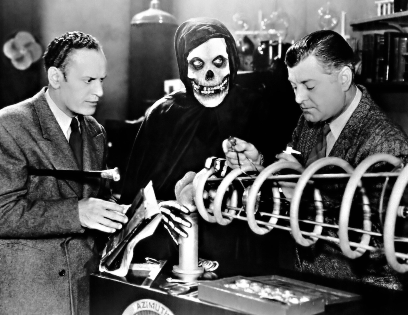 Archive Cinema ‘The Crimson Ghost’ Print — 8.5×11″ Black & White 1940s Serial