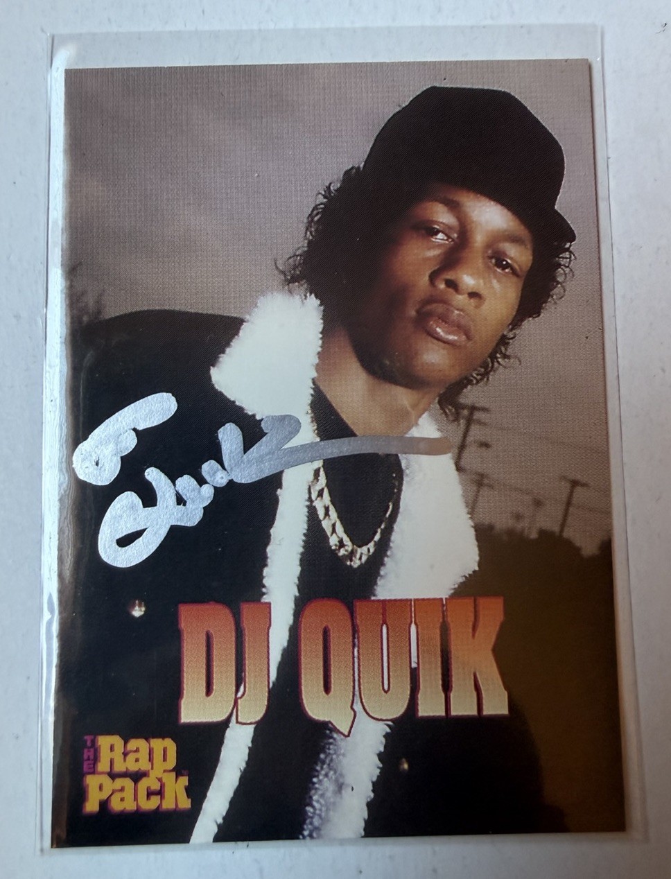 1991 Premier Rap Pack DJ Quik #26 In Person Auto IP Autographed Signed Rapper
