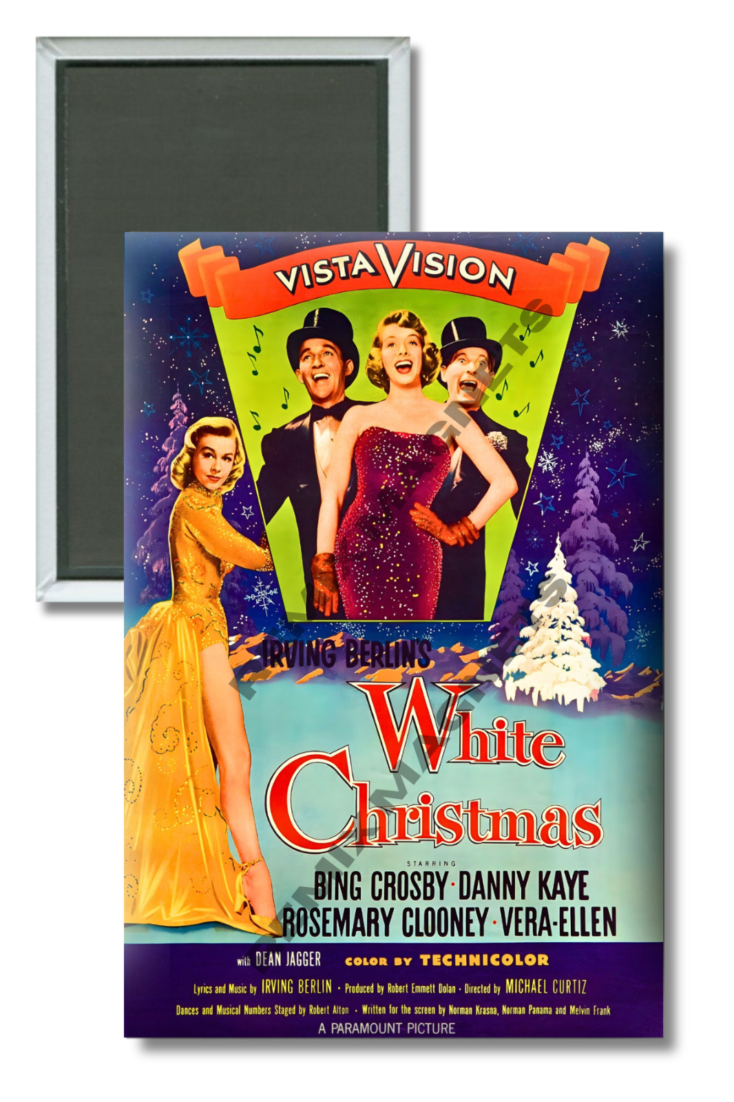 White Christmas (1954) Movie Poster 2″ x 3″ Locker Magnet