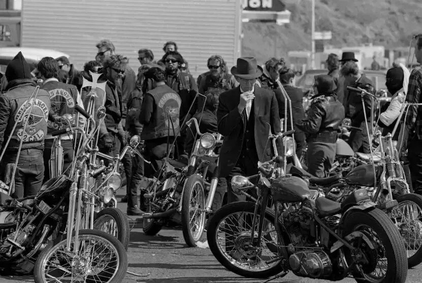 Hells Angels Motorcycle Bakersfield California 4×6 PHOTO PRINT