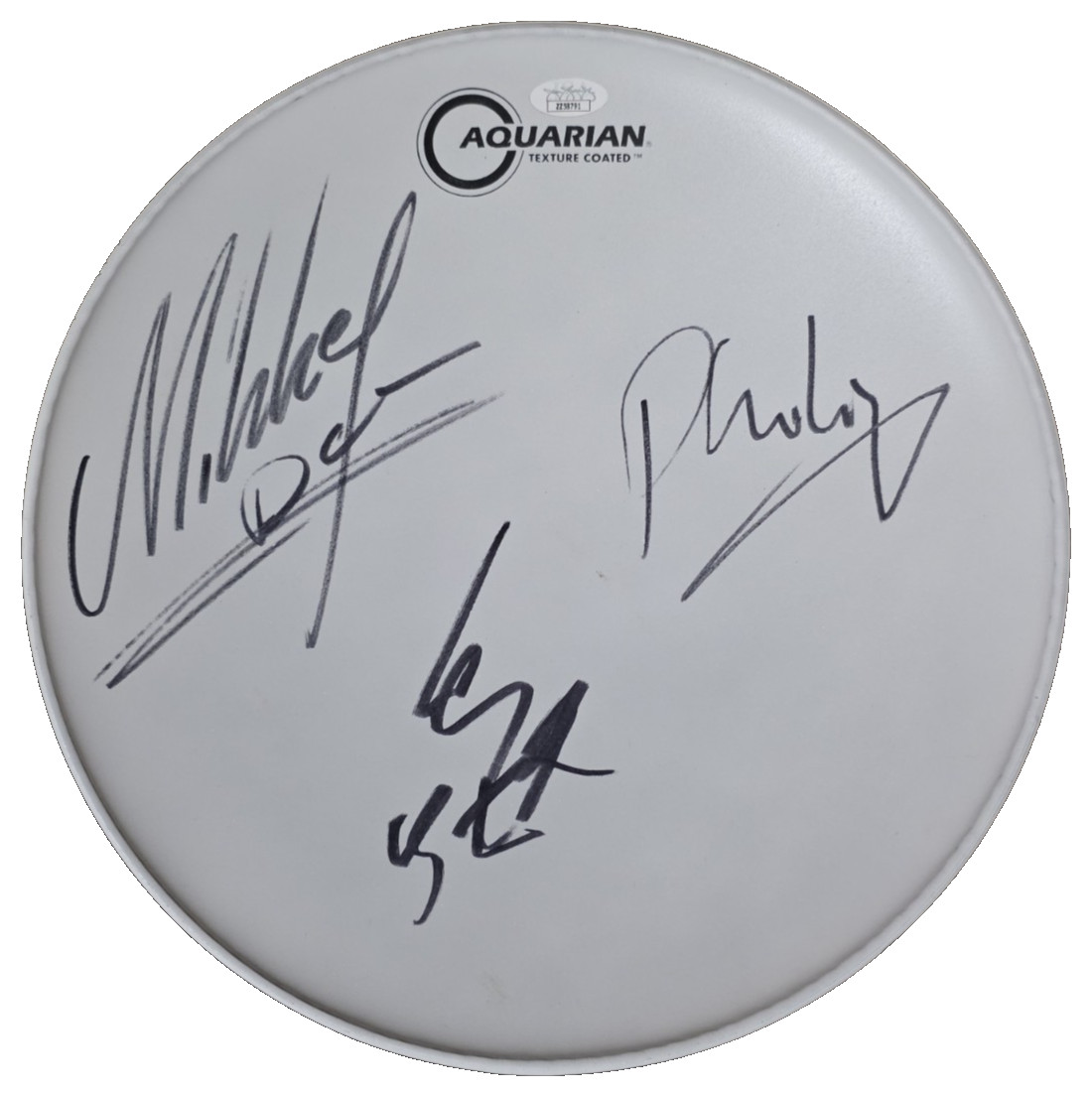 Motorhead Autographed Drumhead Lemmy Kilmister Phil Campbell Mikkey Dee JSA COA