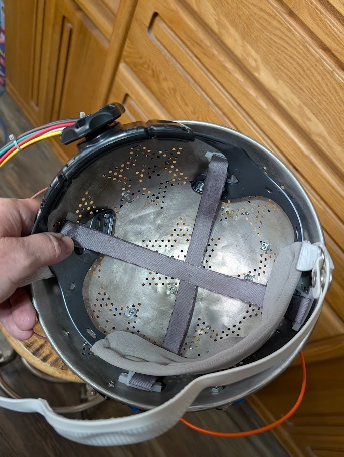 Fan-made Ghostbusters -like Colander Aura Hat