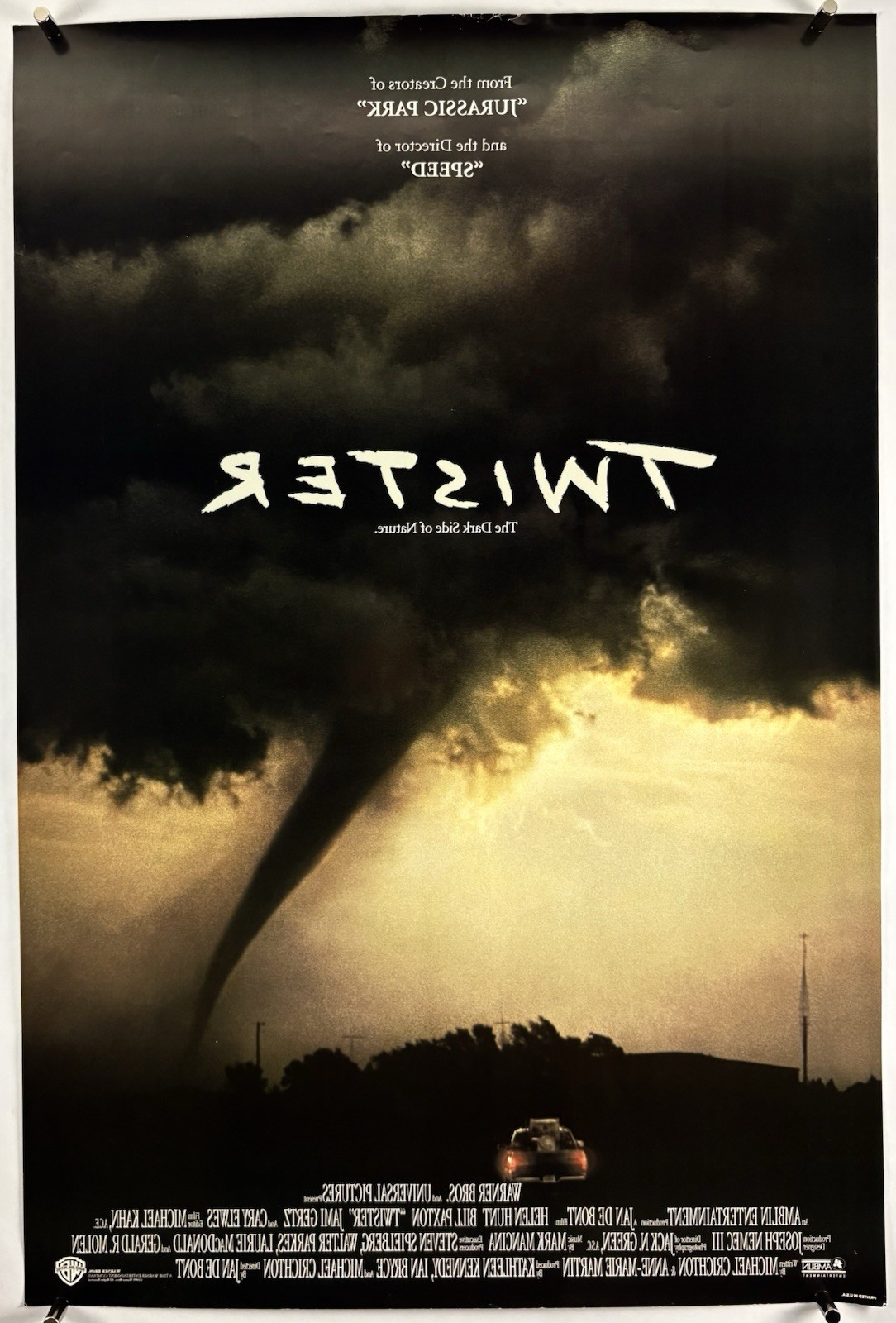 TWISTER Movie Poster (Fine+) 1SH DS 1996 27×40 1/4 Tornados 200H
