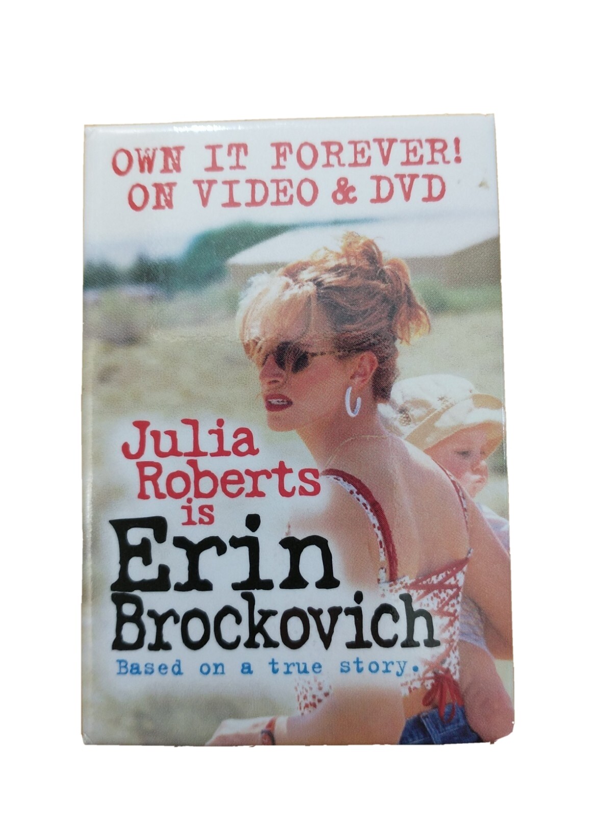 Erin Brockovich Dvd Movie Promo Button Badge Pin Pinback