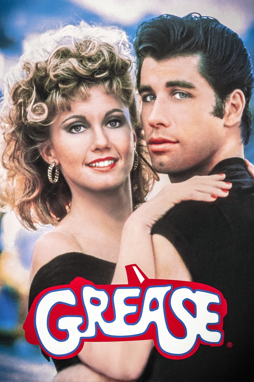 Grease movie film poster art reprod print Rydell High Danny Sandy Pink Ladies