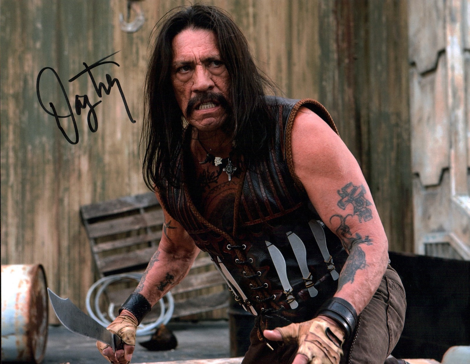 Danny Trejo Machete 11×14 Signed Mini Poster JSA Certified Autograph