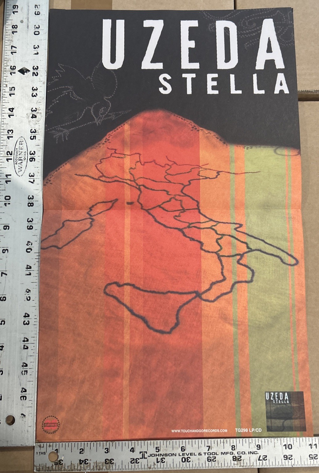 UZEDA STELLA TOUCH AND GO RECORDS RARE CD/LP PROMO POSTER