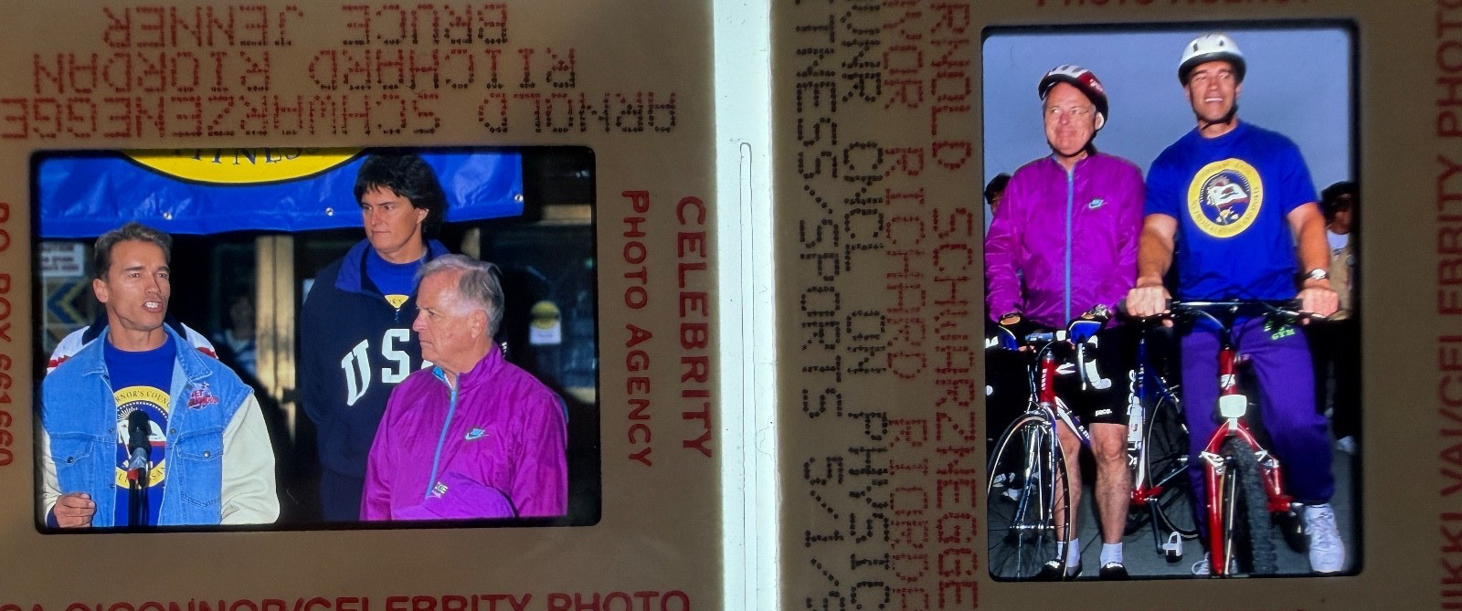 ARNOLD SCHWARZNEGGER MARIA SHRIVER ORIG. PHOTOS 35mm Slide FILM Transparency#616