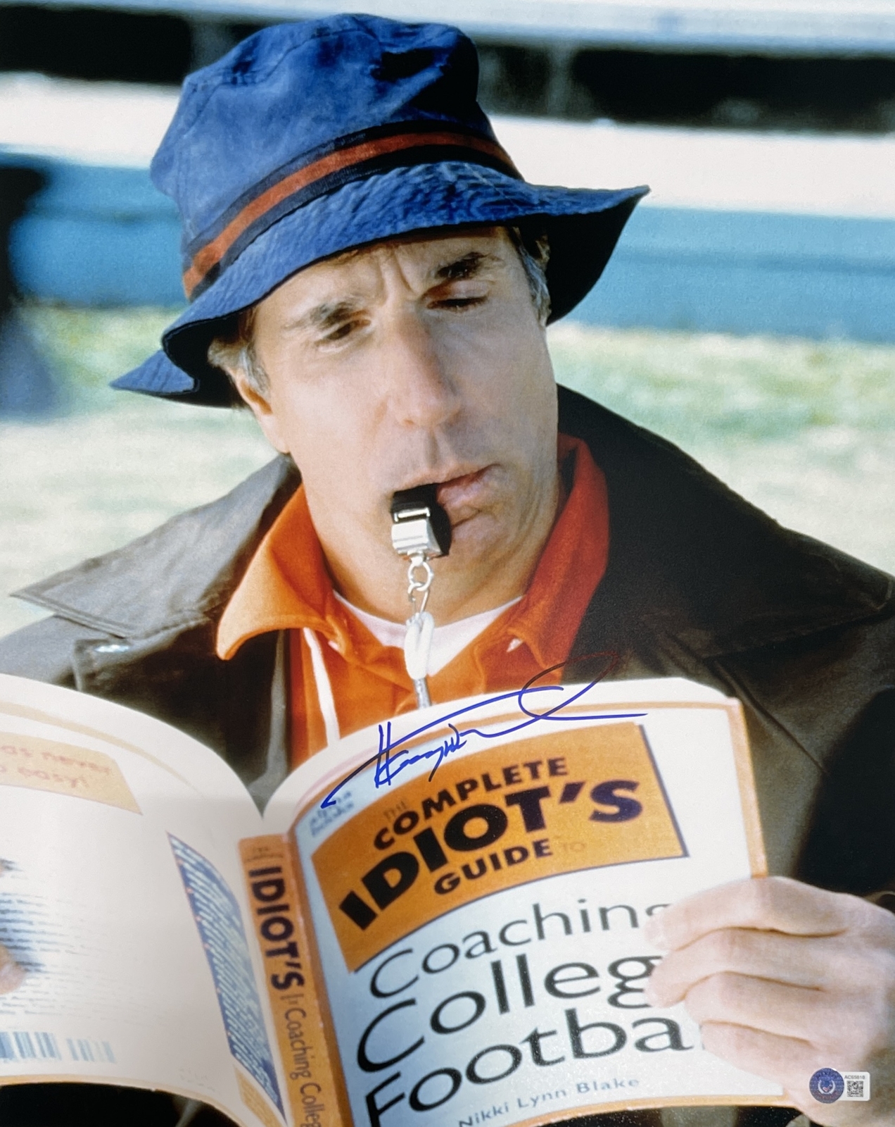 Henry Winkler Autographed/Signed The Water Boy 16×20 Photo Beckett 40563