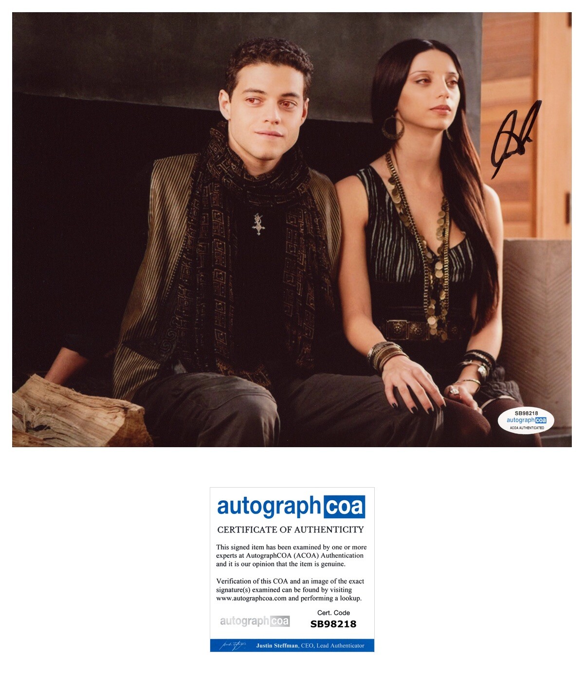 Angela Sarafyan ‘Twilight Breaking Dawn’ Signed Autograph 8×10 Photo ‘Tia’ ACOA