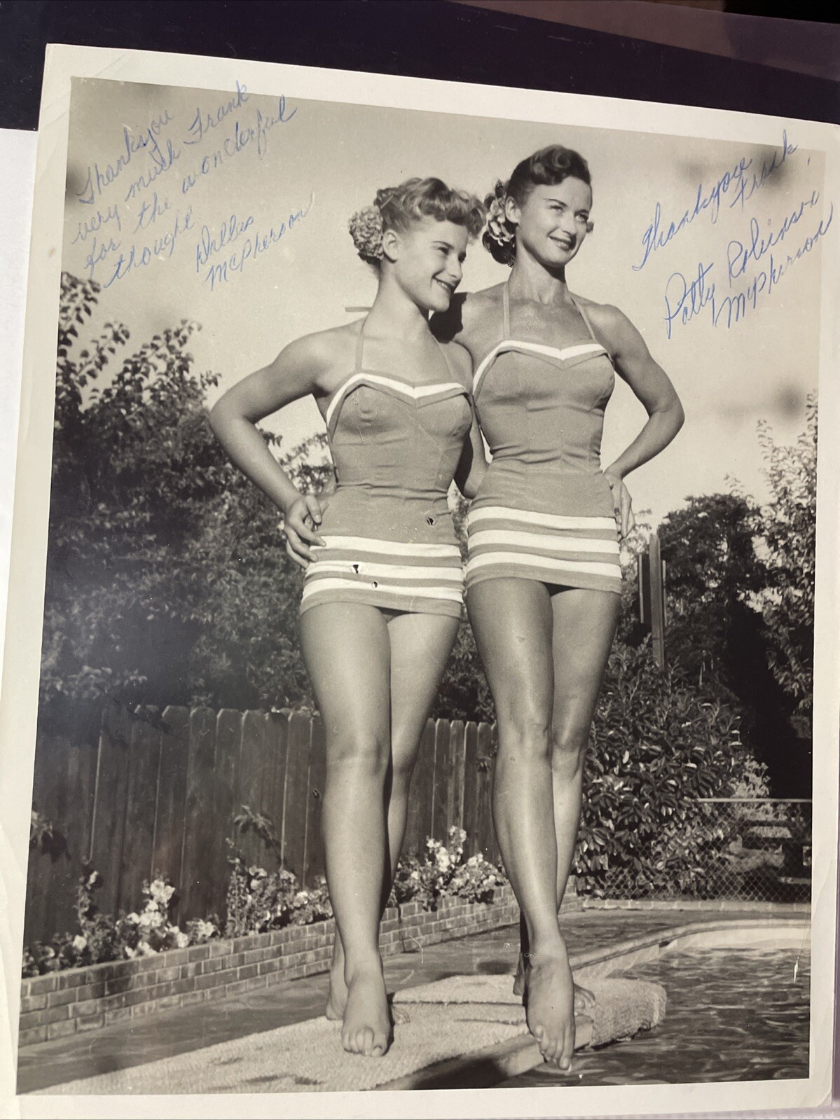 McPhearson sisters Autographs Movie Star SIGNED Photograph Picture band Vintage