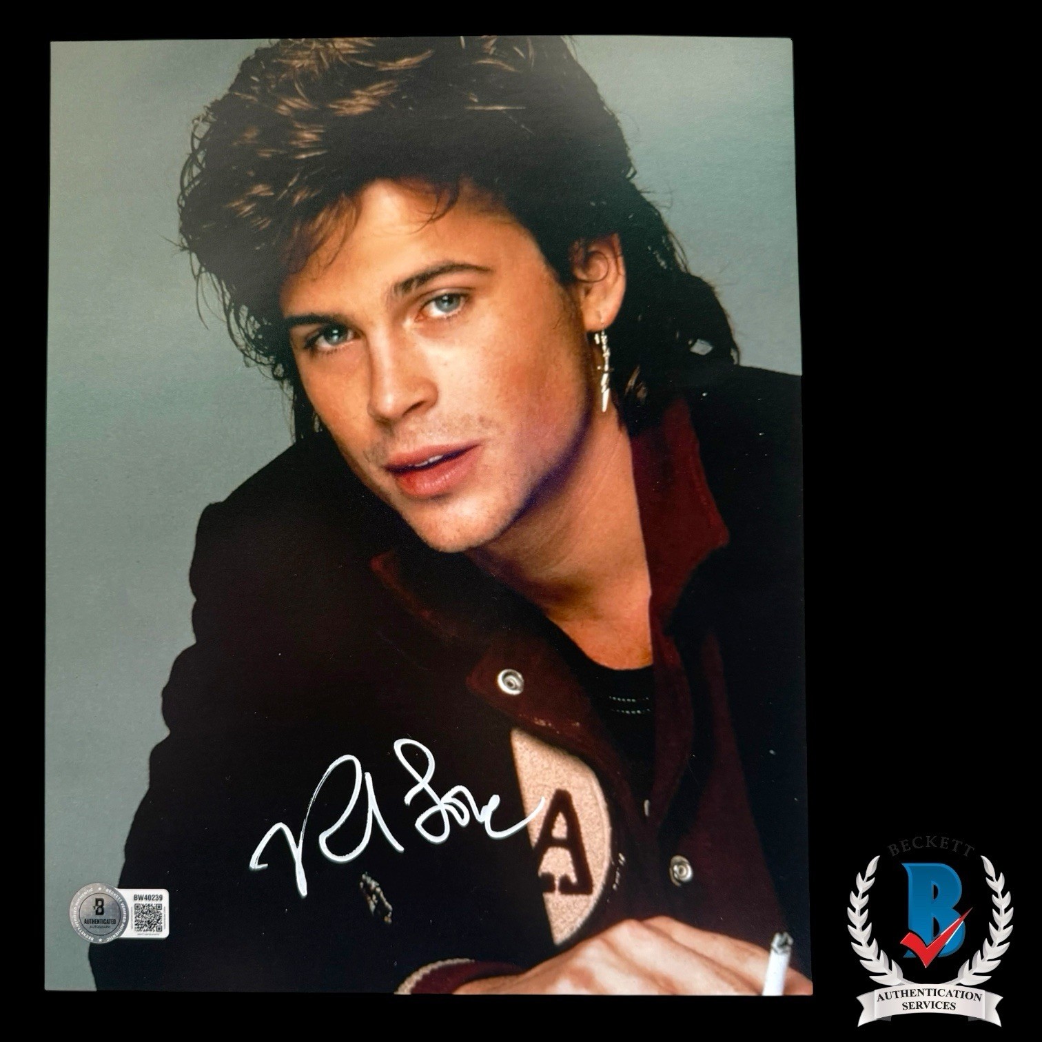 Rob Lowe Signed 8×10 Photo BAS Beckett COA Autograph St Elmos Fire