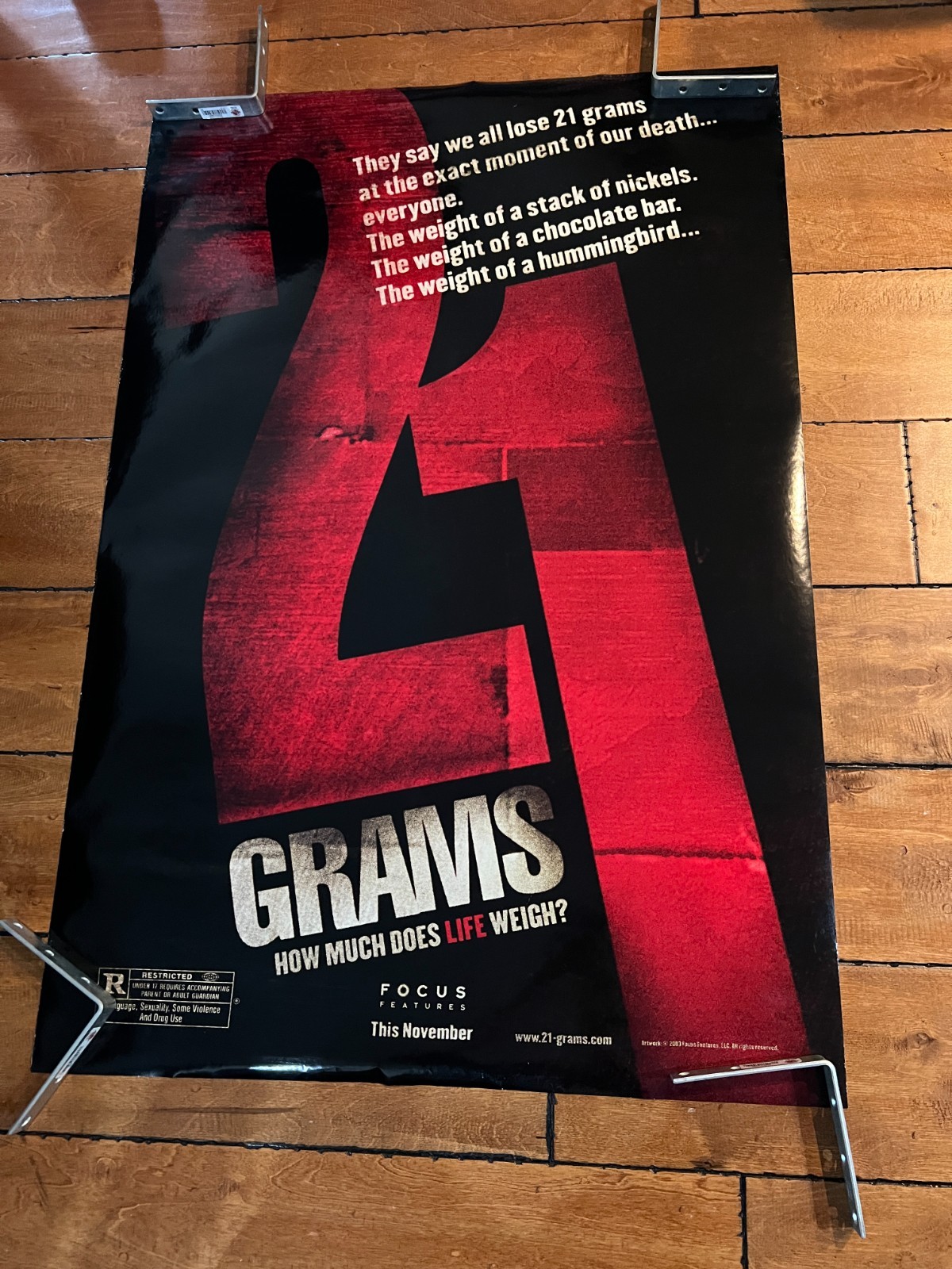 21 Grams Original 27×40 Movie Poster DOUBLE SIDED DS