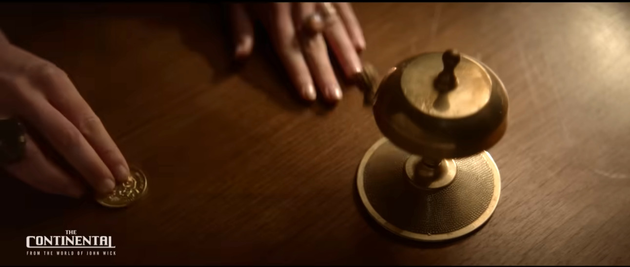 The Continental Hotel Front Desk Service Bell Brass Movie Prop World o John Wick