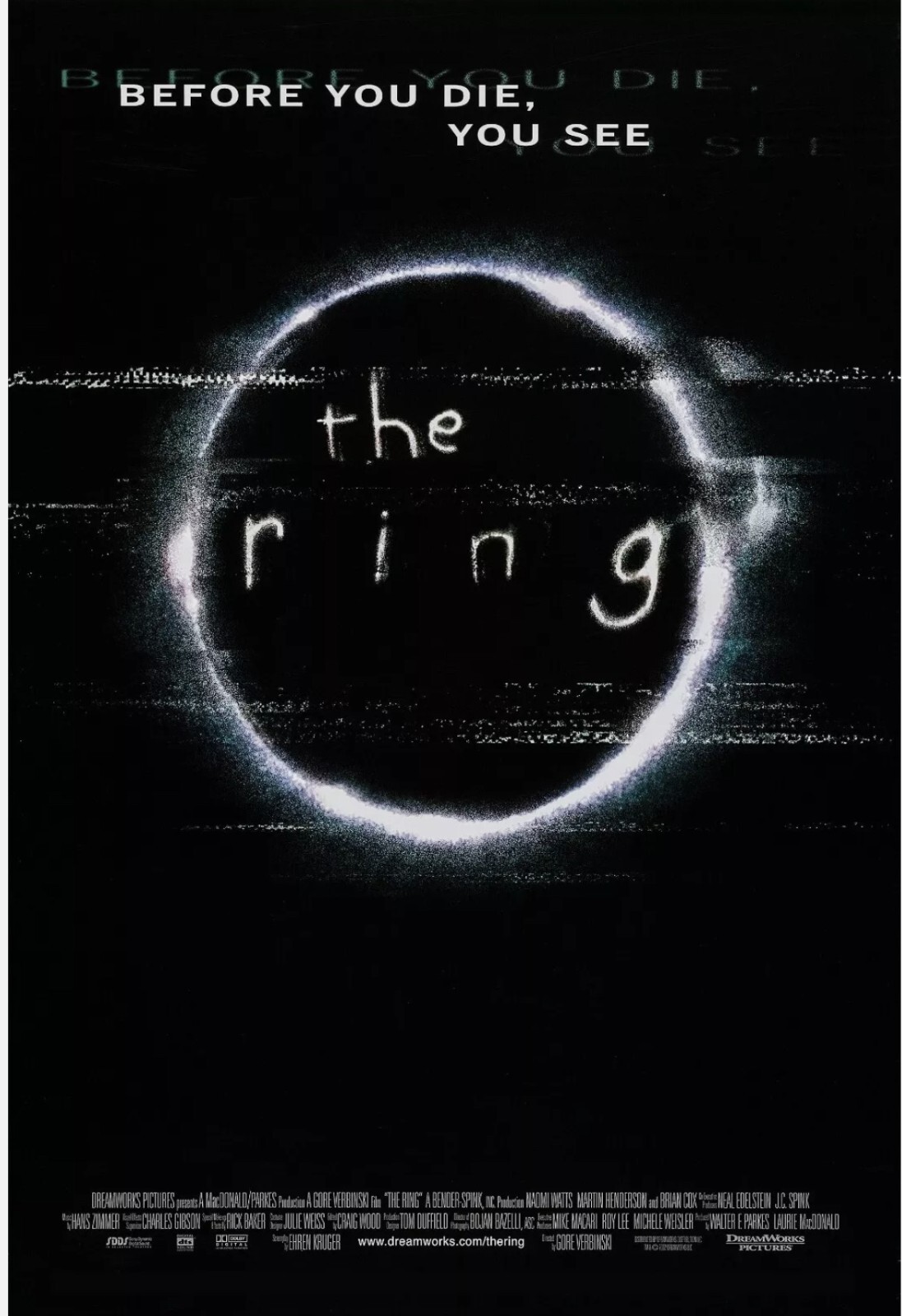 The Ring Original Promo Movie Poster 2002 – 11×17 Inches NEW Naomi Watts