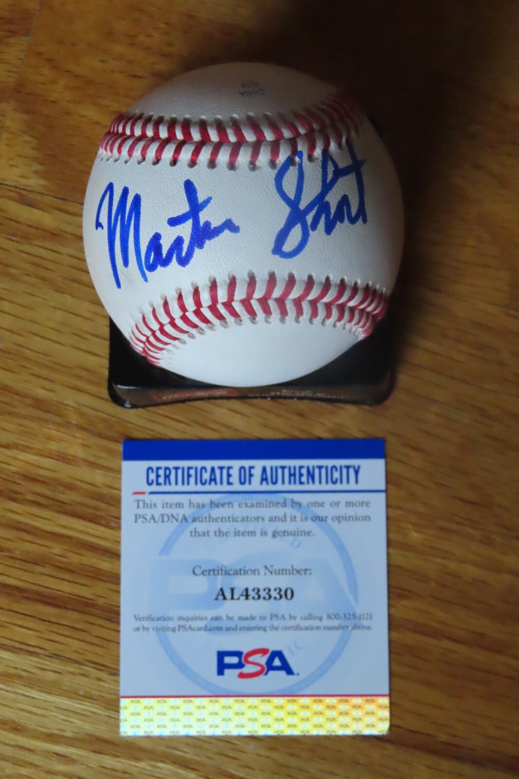 MARTIN SHORT signed Baseball PSA Three Amigos INNERSPACE Mars Attacks! Fugitives