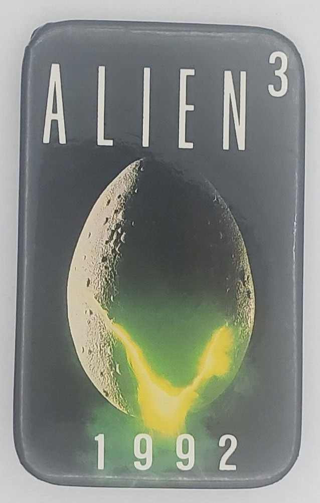 Vintage 1992 Alien 3 Movie Rectangular Promo Pinback Button