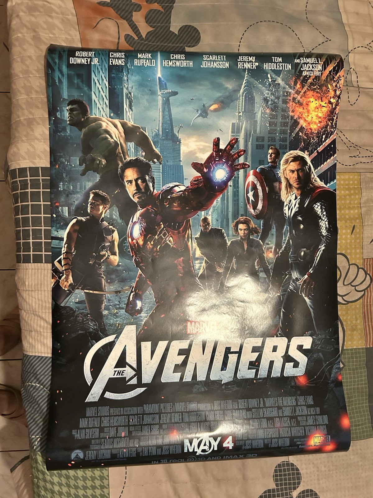 The Avengers 2012 Iron-Man 27×40 DS Movie Poster Double sided Captain America